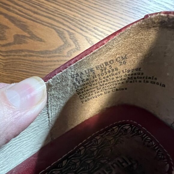 Vintage Hush Puppies Mary Jane Red - Picture 4 of 8